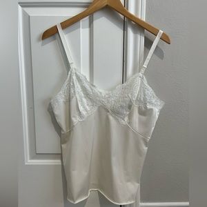 Vintage Shadowline Cream Camisole